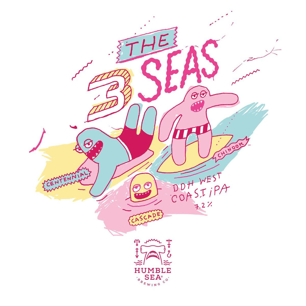 Humble Sea The 3 Seas DDH West Coast IPA (4 Pack of 16 oz. Cans) | THE ...